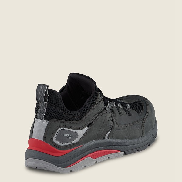 Red Wing Work Shoes Black/Grey - Mens Cooltech™ Athletics - Safety Toe - 6902-ZDGAB